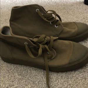 BANGS hi top sneakers